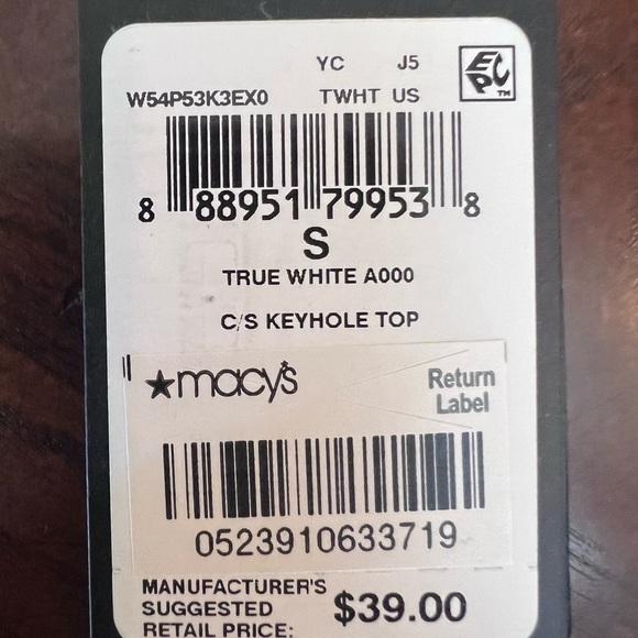 Guess Top White NWT S - Picture 9 of 9